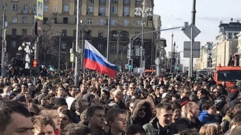 Δεκάδες συλλήψεις διαδηλωτών στη Μόσχα